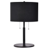 Lampa stołowa Fogo czarna 2xE27