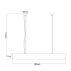 Lampa wisząca Mira M czarna Tuya LED CCT