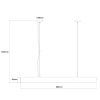 Lampa wisząca Cali M czarna Tuya LED CCT