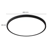 Plafon California 40 cm czarny LED CCT