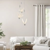 Lampa wisząca Mariposa 3 srebrna LED CCT