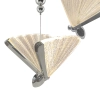 Lampa wisząca Mariposa 3 srebrna LED CCT