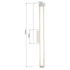 Kinkiet Linea 61 cm biały LED CCT
