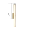 Kinkiet Linea 61 cm złoty LED CCT