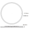 Plafon Pryzma 38 cm czarny LED CCT