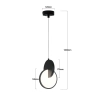 Lampa wisząca Circlo czarna LED CCT