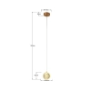 Lampa wisząca Brillant 1 złota LED CCT