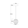 Lampa wisząca Brillant 1 złota LED CCT