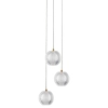Lampa wisząca Brillant 3 złota LED CCT