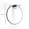 Kinkiet Mirror czarny LED 3000K