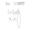 Kinkiet Mirror czarny LED 3000K