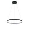 Lampa wisząca Ring 40 cm czarna LED