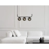Lampa wisząca Alisa czarna 6xE14