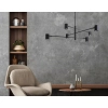 Lampa wisząca Snow 6 czarna 6xGU10