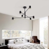 Lampa wisząca Snow 6 czarna 6xGU10