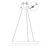 Lampa wisząca Midway Triangle czarna LED 3000K