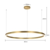 Lampa wisząca Midway złota LED 3000K