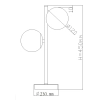 Lampa stołowa Dorado czarna 2xG9