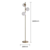 Lampa podłogowa Dorado złota 3xE14