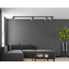 Zestaw oświetlenia szynowego Snow SET 3F czarny 4xGU10