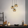 Lampa wisząca Miele dymna 3xE27