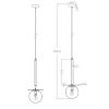Lampa wisząca Roma 1 złota 1xE14