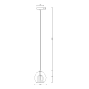 Lampa wisząca Arette złota 1xE27
