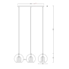 Lampa wisząca Arette złota 3xE27