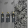 Lampa wisząca Piega 1 smoked 1xE14
