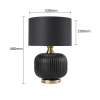 Lampa stołowa Tamiza czarna 1xE27
