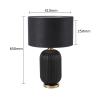 Lampa stołowa Tamiza czarna 1xE27