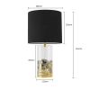 Lampa stołowa Sunflower czarno - transparentna 1xE27