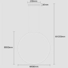 Lampa wisząca Mirror biała LED 3000K