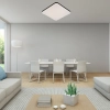 Plafon kwadratowy Babilon 33 cm czarny LED 4000K