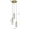 Lampa wisząca Tirana 3 biała 3xE27