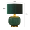 Lampa stołowa Tamiza zielona 1xE27