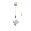 Lampa wisząca Mariposa 1 złota LED CCT