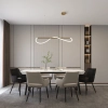 Lampa wisząca Meleca S złota LED 4000K