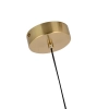 Lampa wisząca pionowa Dorado złota LED CCT