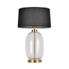 Lampa stołowa Amur czarno - transparentna 1xE27