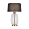 Lampa stołowa Amur czarno - transparentna 1xE27
