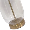 Lampa stołowa Amur czarno - transparentna 1xE27