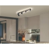 Zestaw reflektorów plafon Parma czarny 4xGU10 plus LED
