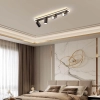Zestaw reflektorów plafon Parma czarny 4xGU10 plus LED