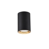 Tuba natynkowa Manacor 9 cm czarno - złota 1xGU10