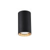 Tuba natynkowa Manacor 13 cm czarno - złote 1xGU10