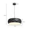 Lampa wisząca Reus czarna 3xE27