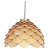 Lampa wiszaca Burgo mała drewniana 1xE27