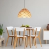 Lampa wiszaca Burgo mała drewniana 1xE27