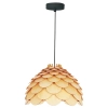 Lampa wiszaca Burgo mała drewniana 1xE27